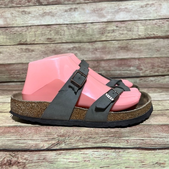 Birkenstock Brown Leather Mayari Sandals - Picture 3 of 9